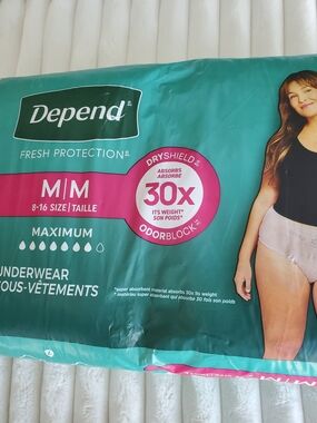 Depend Fresh Protection Maximum Incontinence Underwear